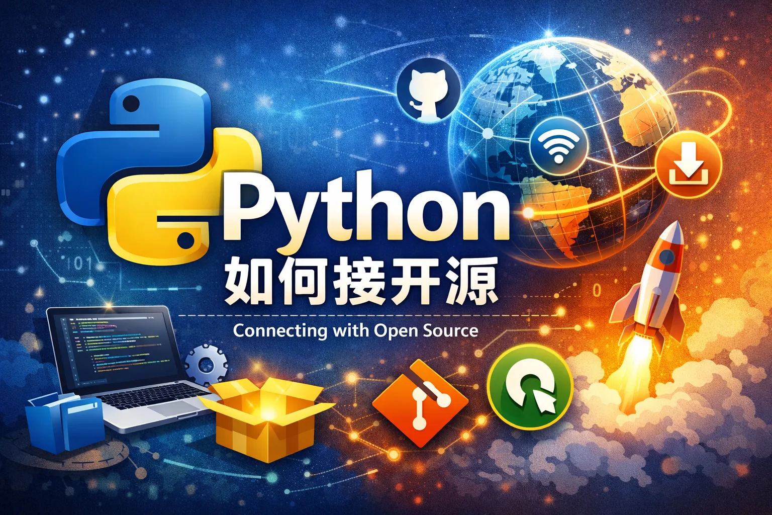 python如何接开源