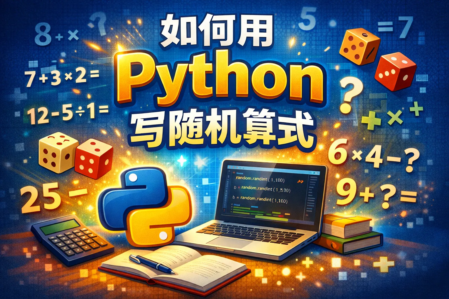 如何用python写随机算式
