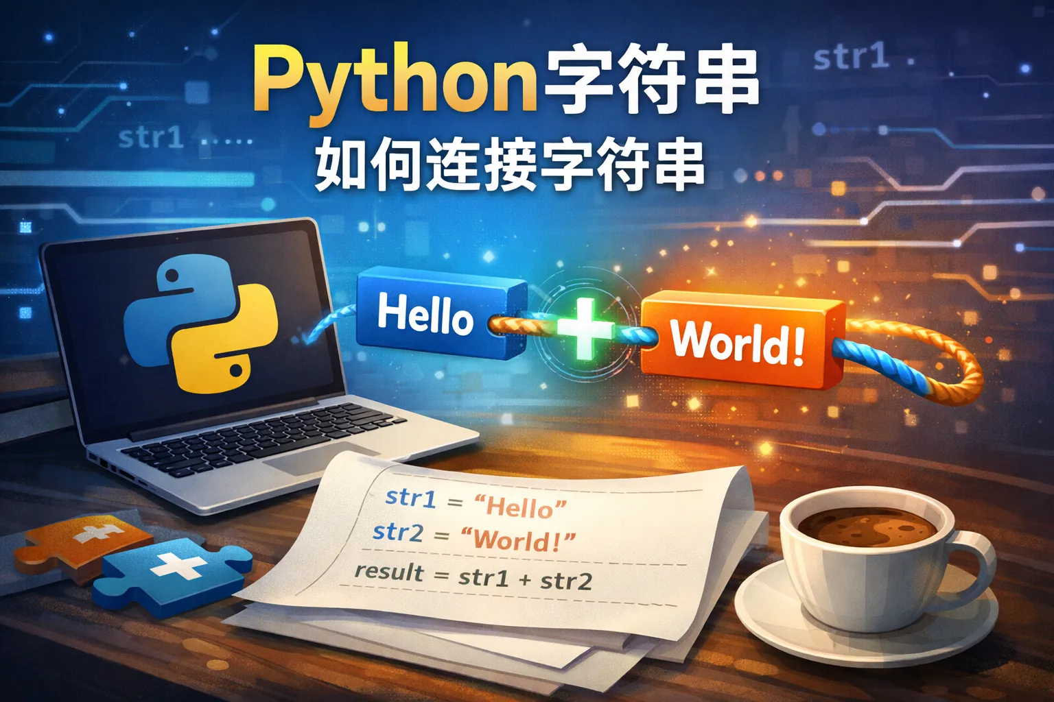python字符串如何连接字符串