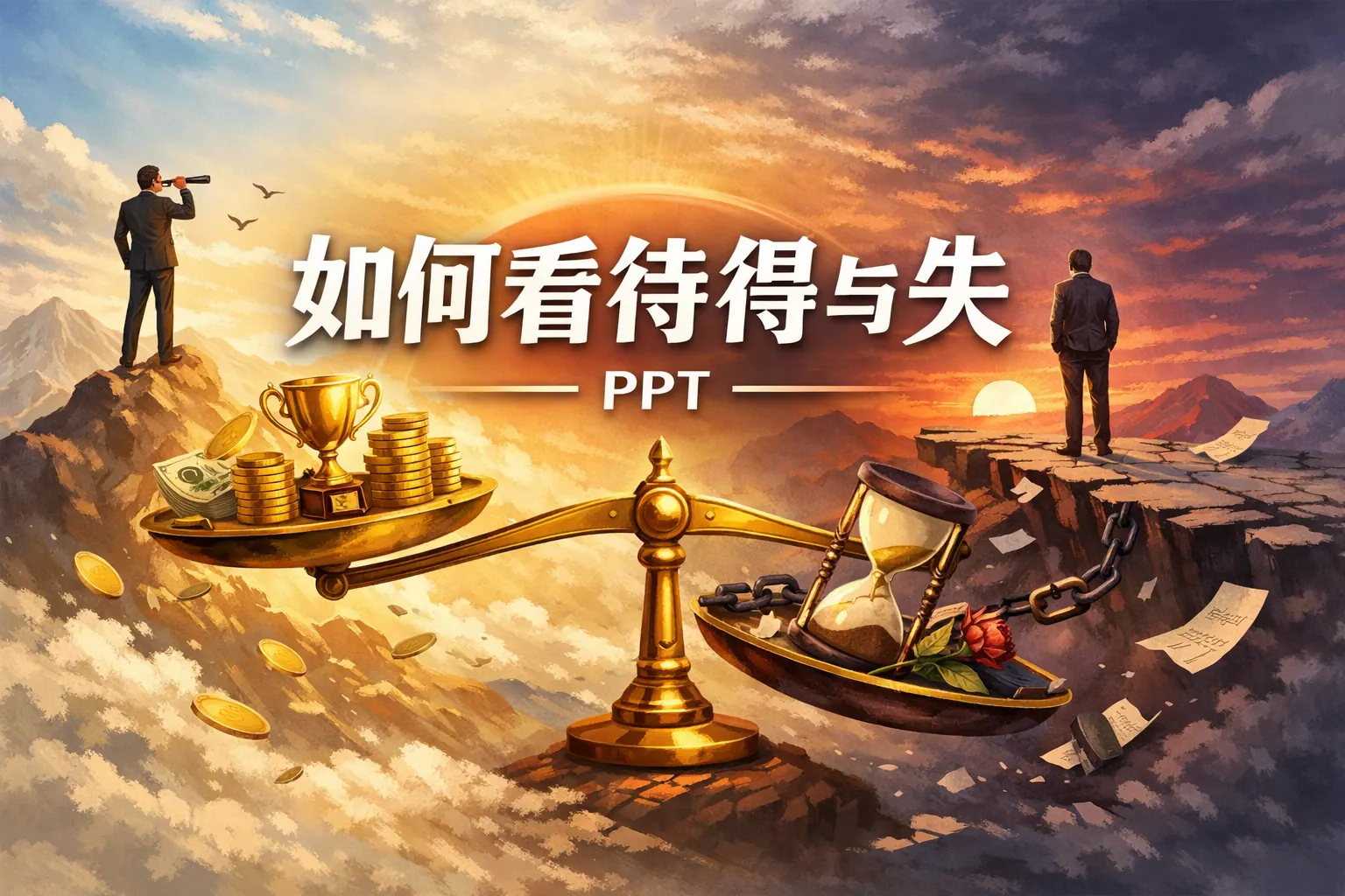 如何看待得与失ppt