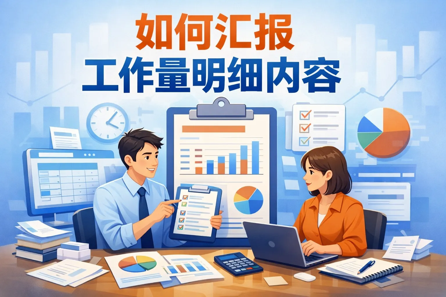 如何汇报工作量明细内容
