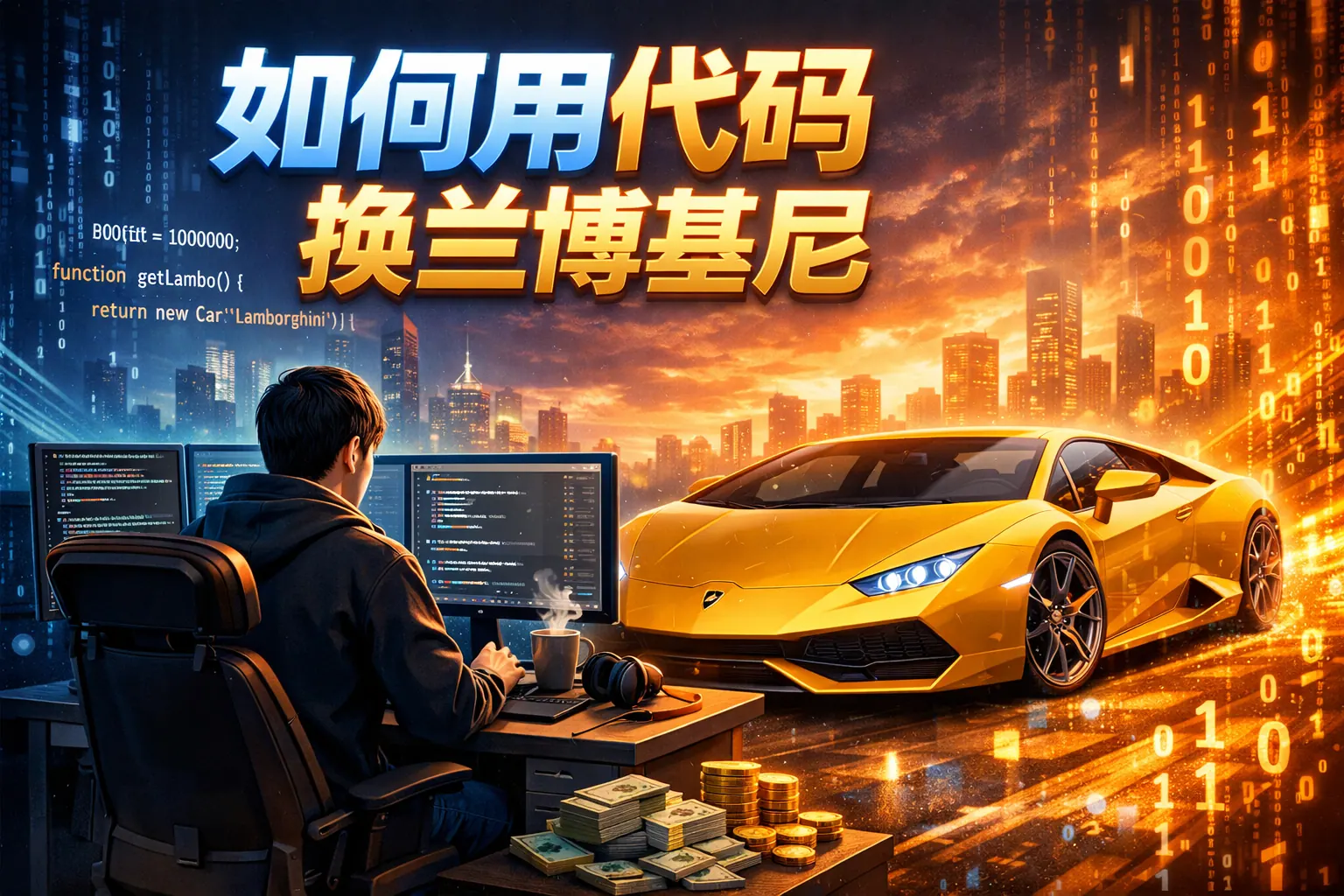 如何用代码换兰博基尼