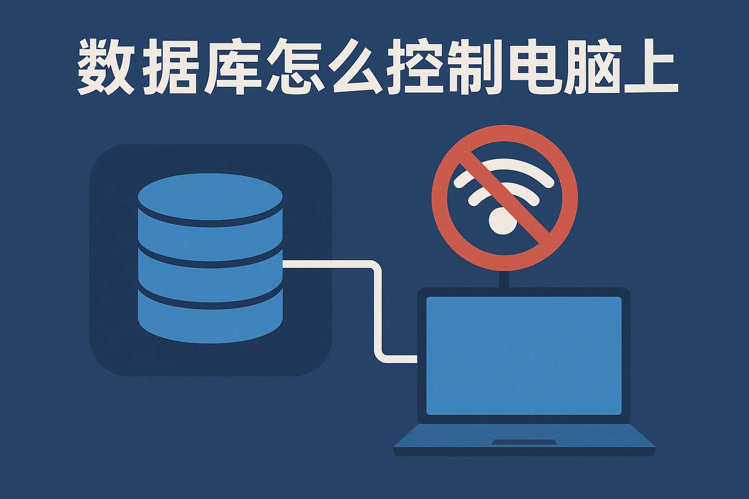 数据库怎么控制电脑上网