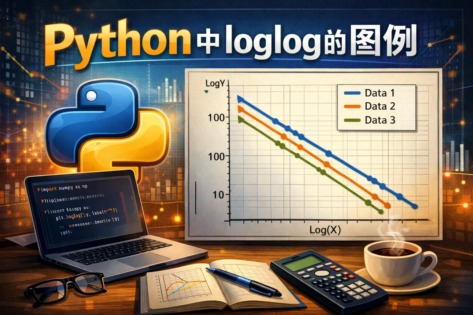 python中loglog的图例