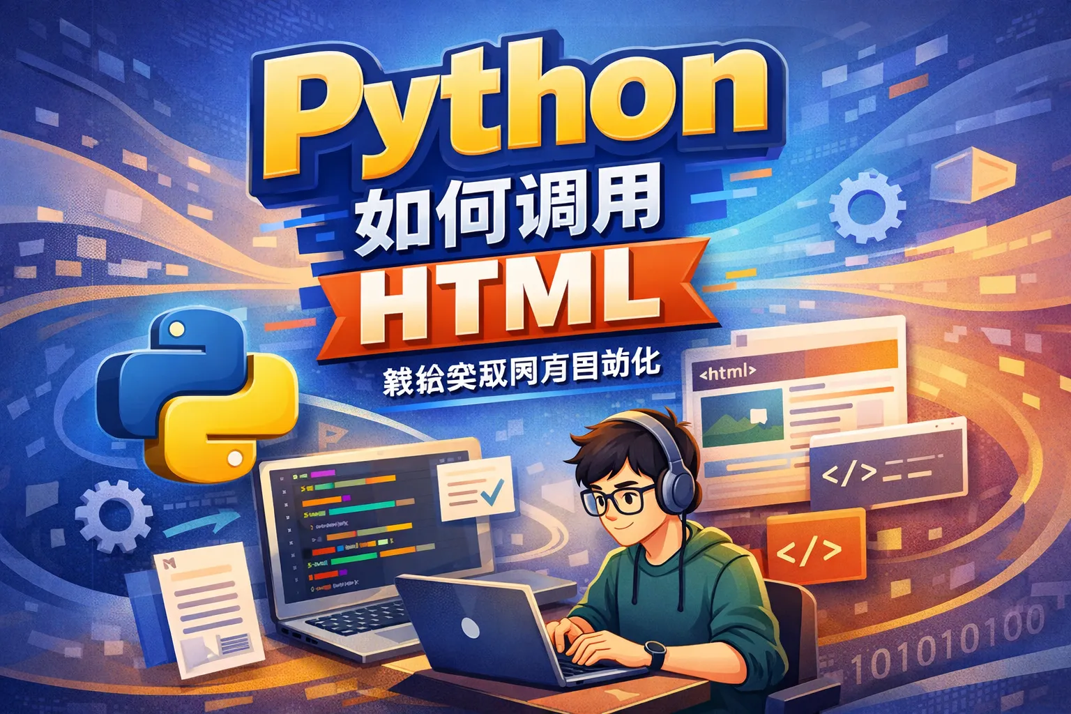 python 如何调用html
