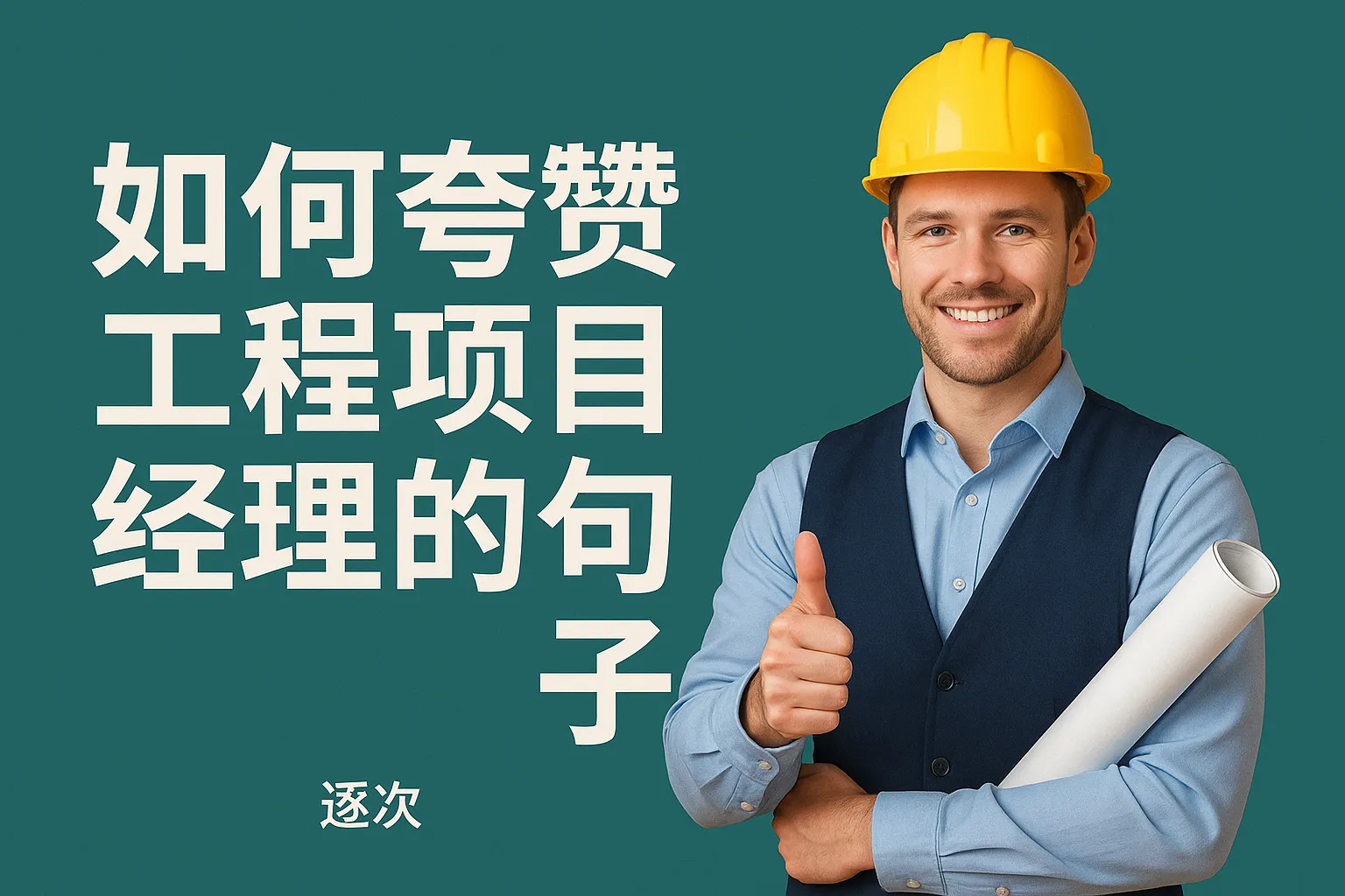 如何夸赞工程项目经理的句子