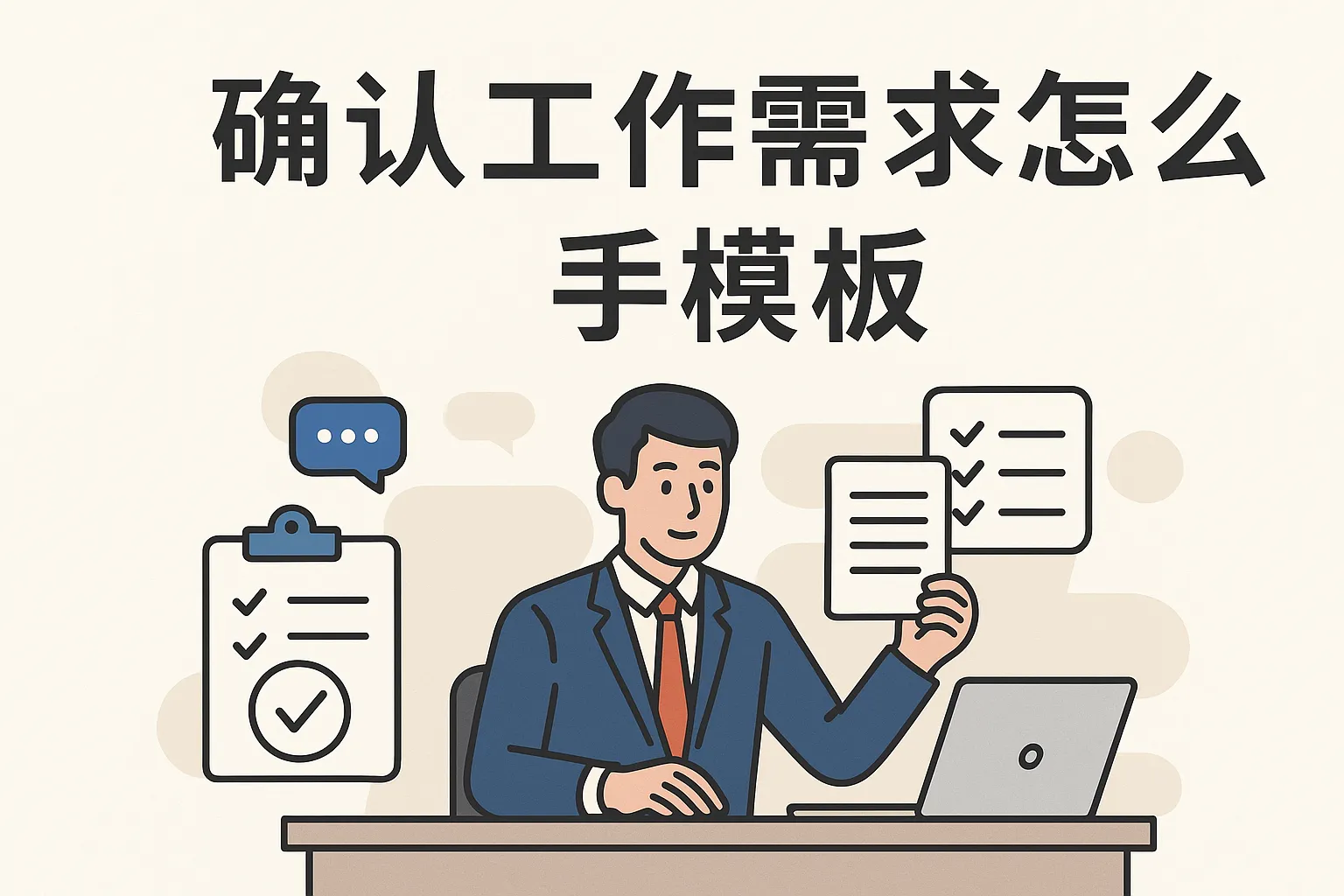 确认工作需求怎么写模板