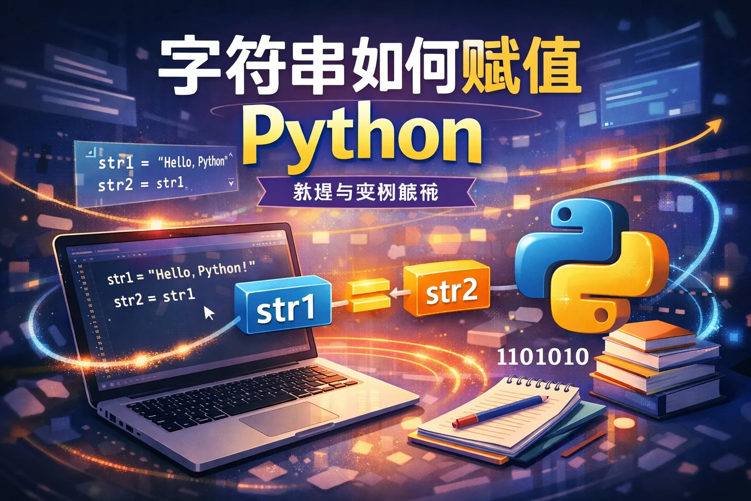 字符串如何赋值python