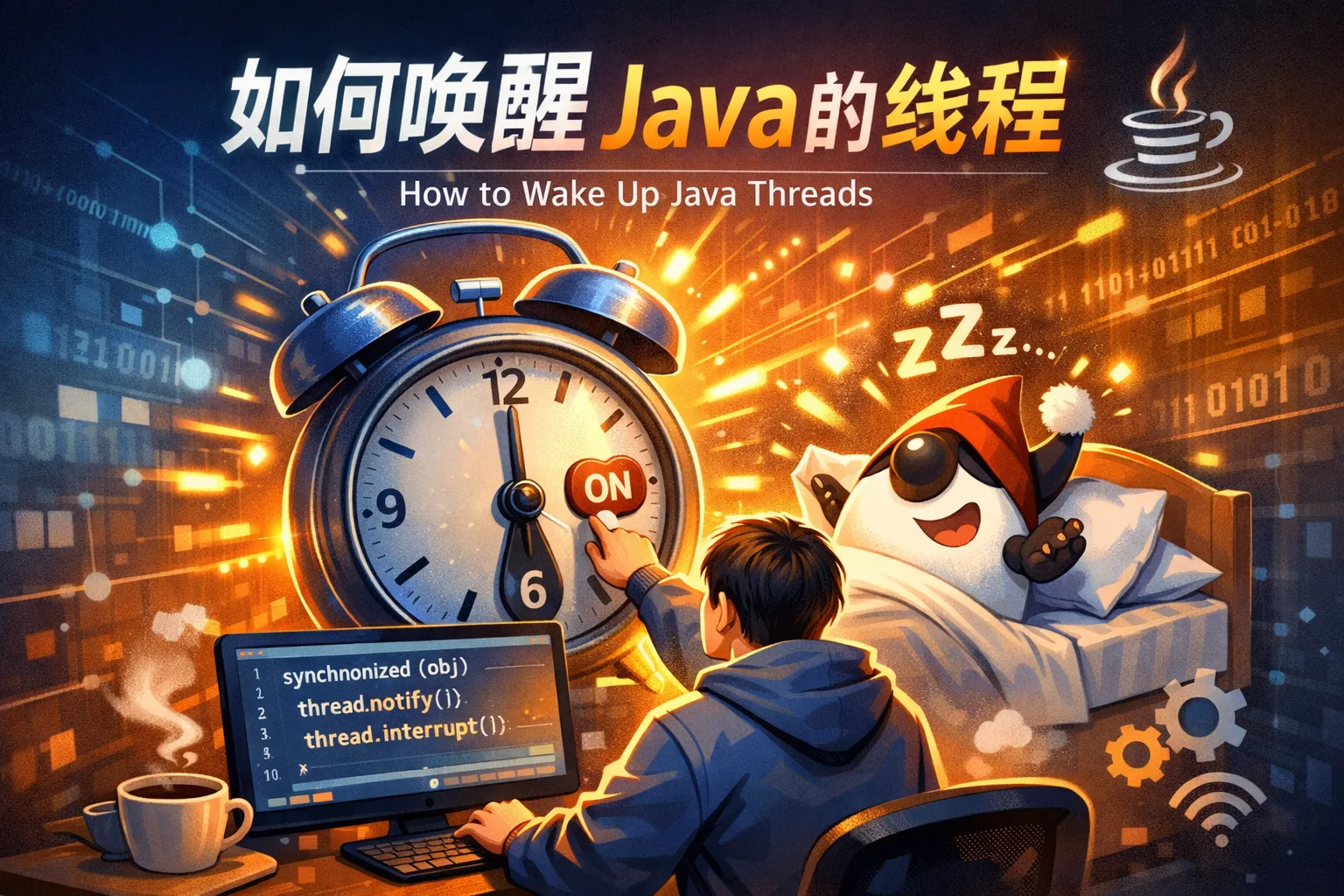 如何唤醒java的线程