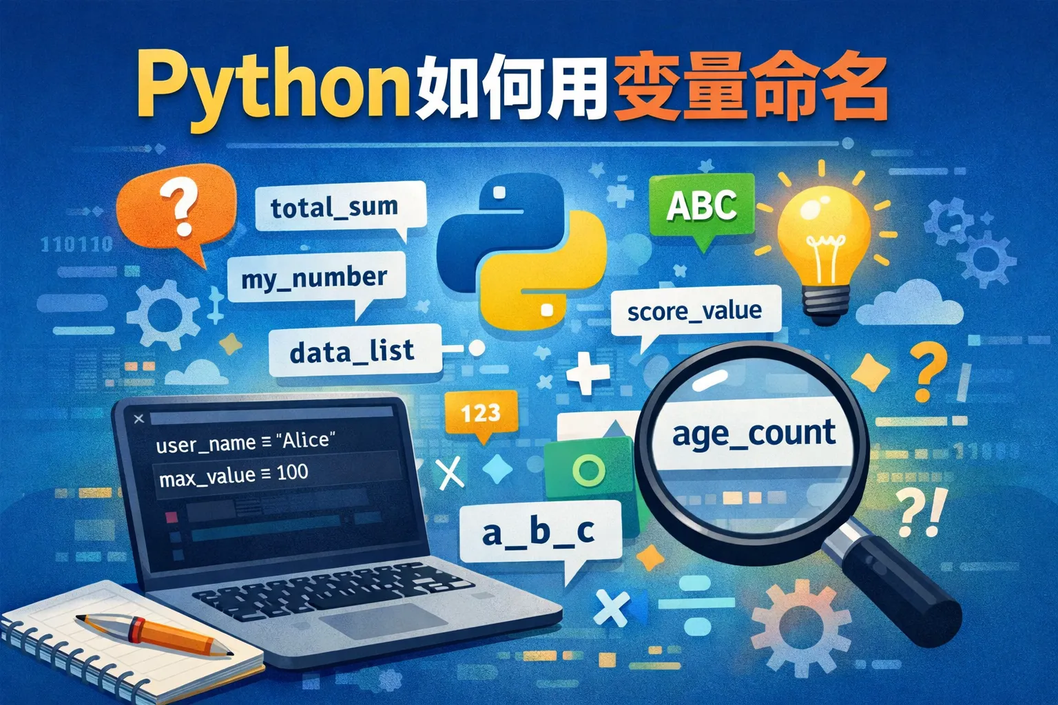 python 如何用变量命名