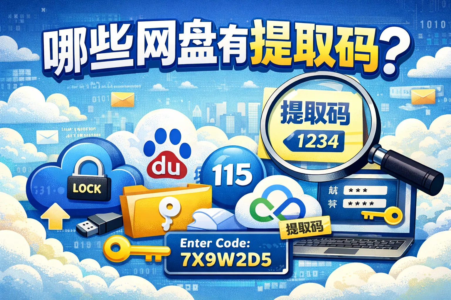 哪些网盘有提取码