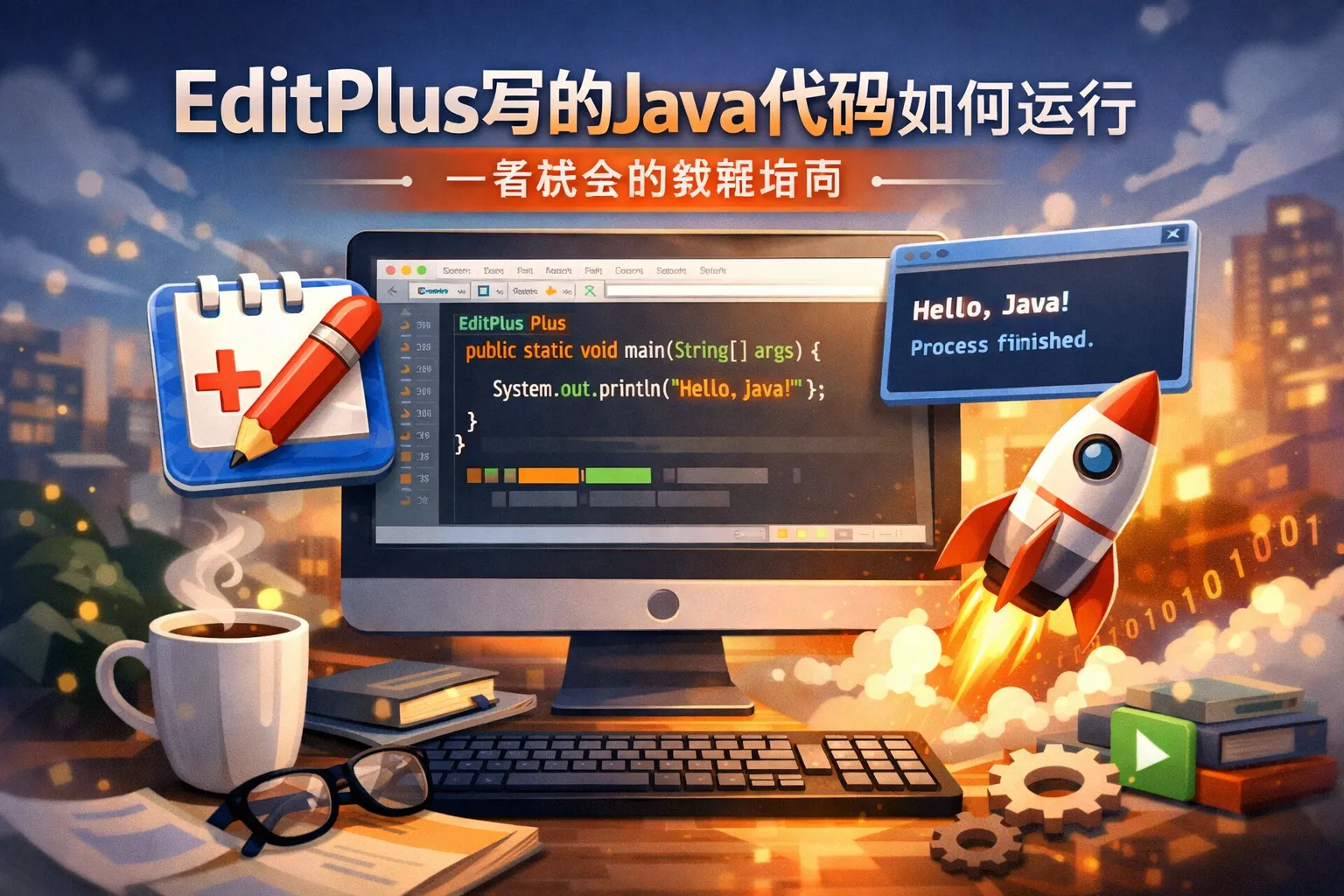 editplus写的java代码如何运行