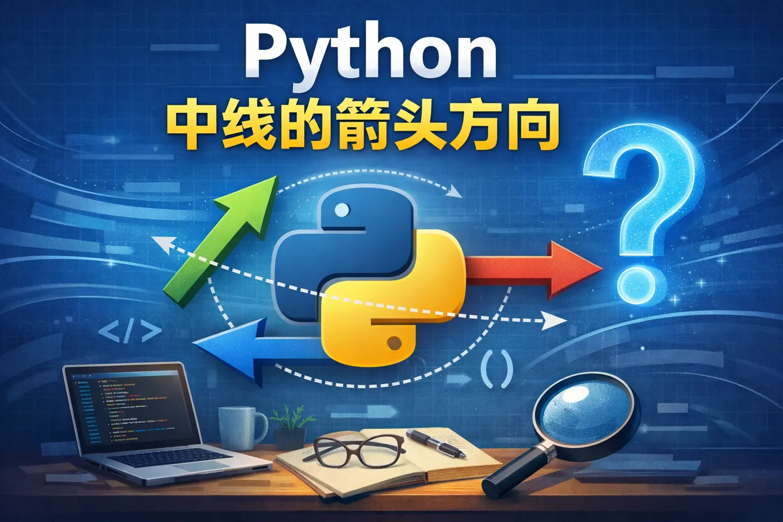 python中线的箭头怎么方向