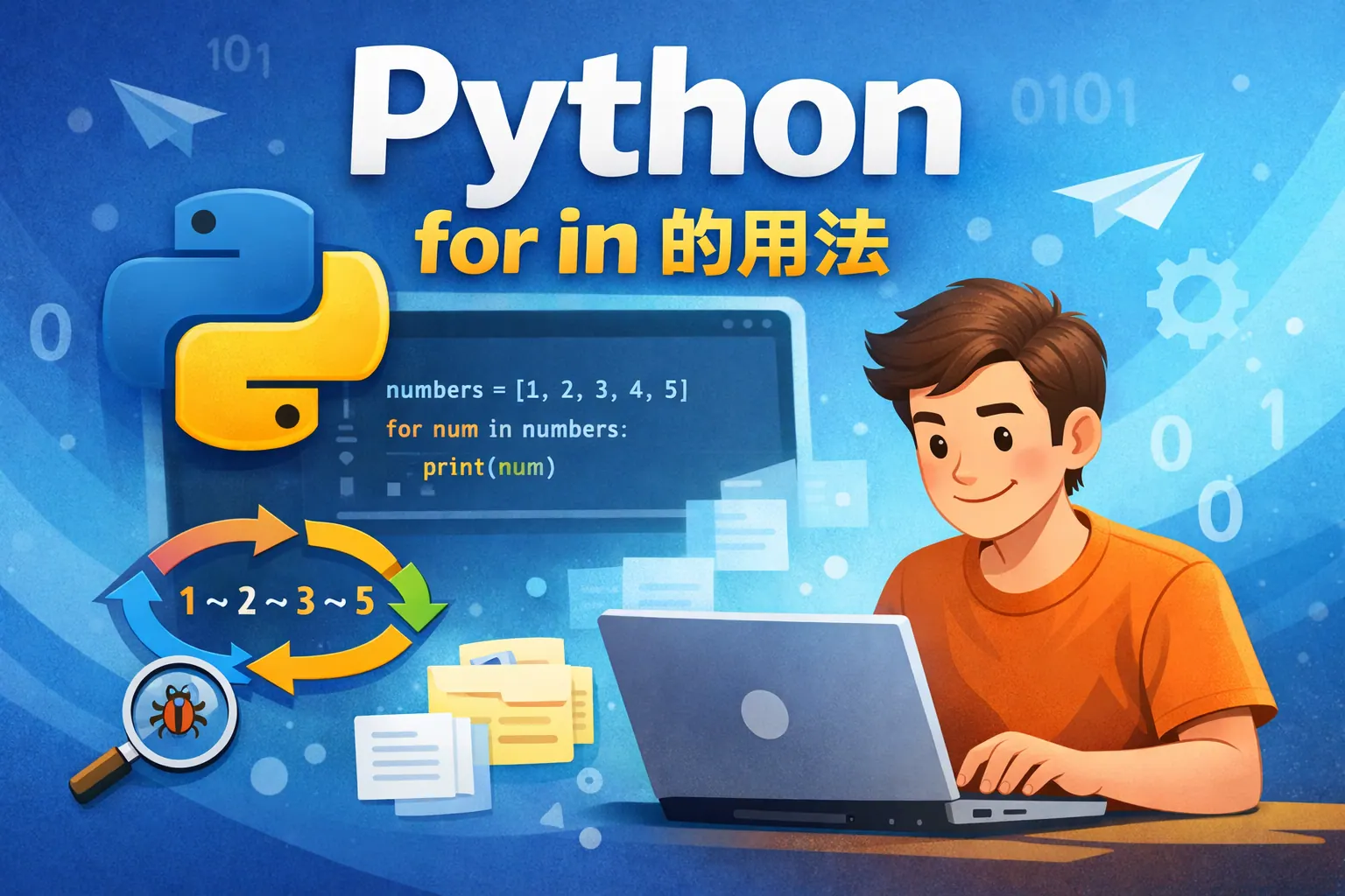 python for in的用法