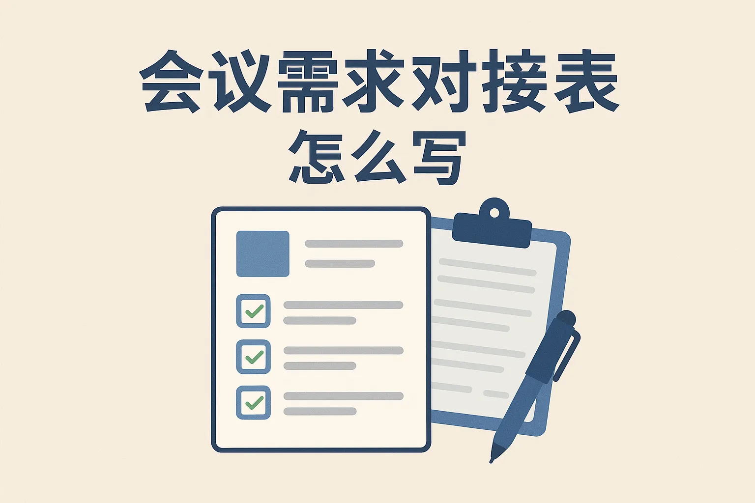 会议需求对接表怎么写