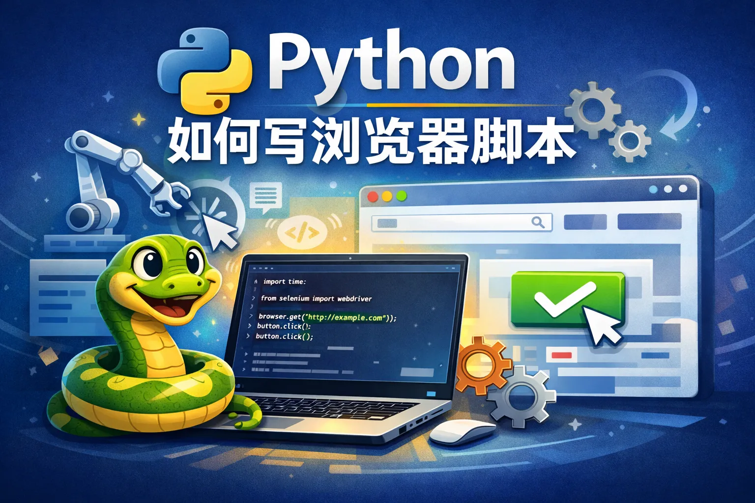 python如何写浏览器脚本