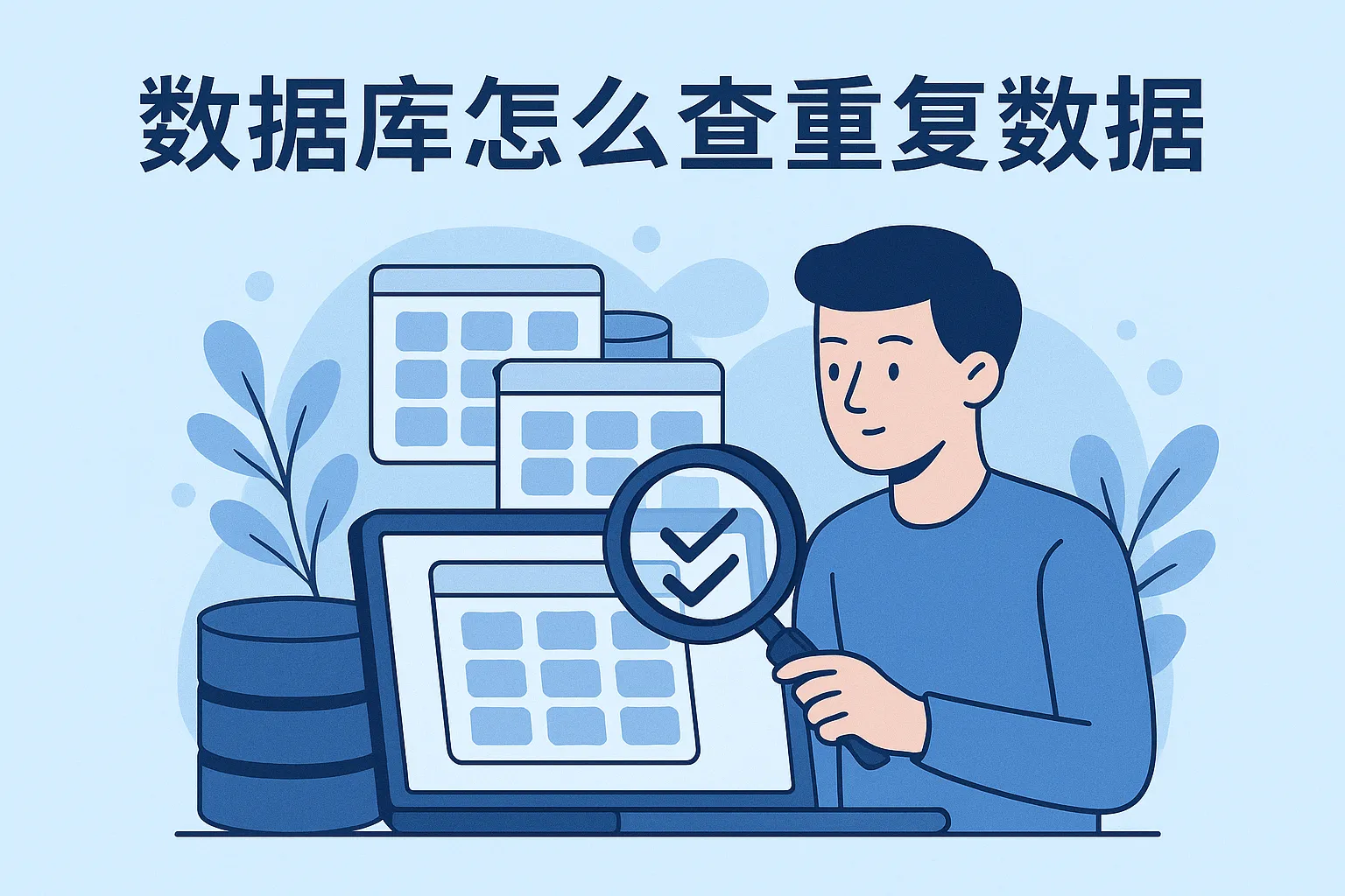 数据库怎么查重复数据