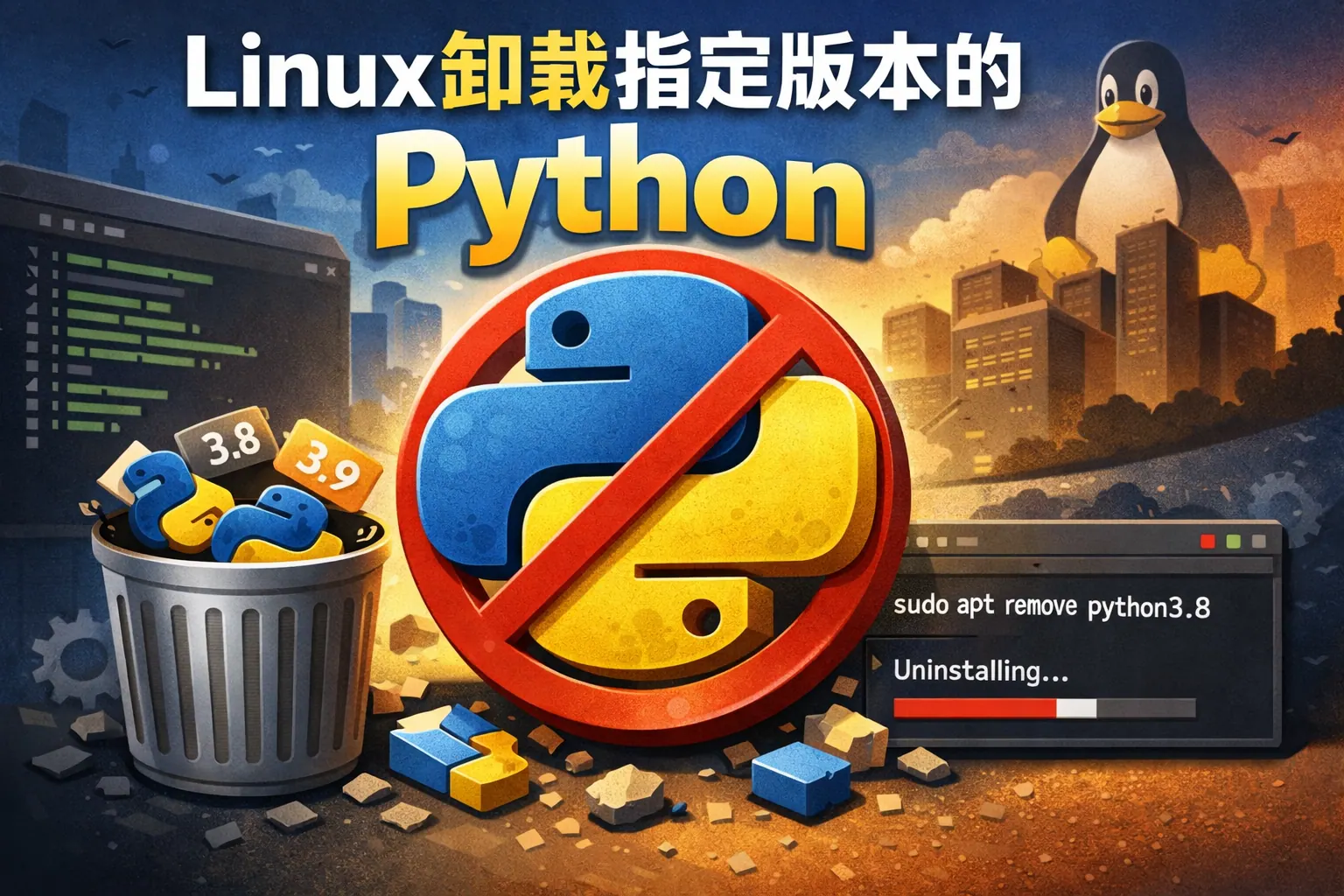 Linux卸载指定版本的python