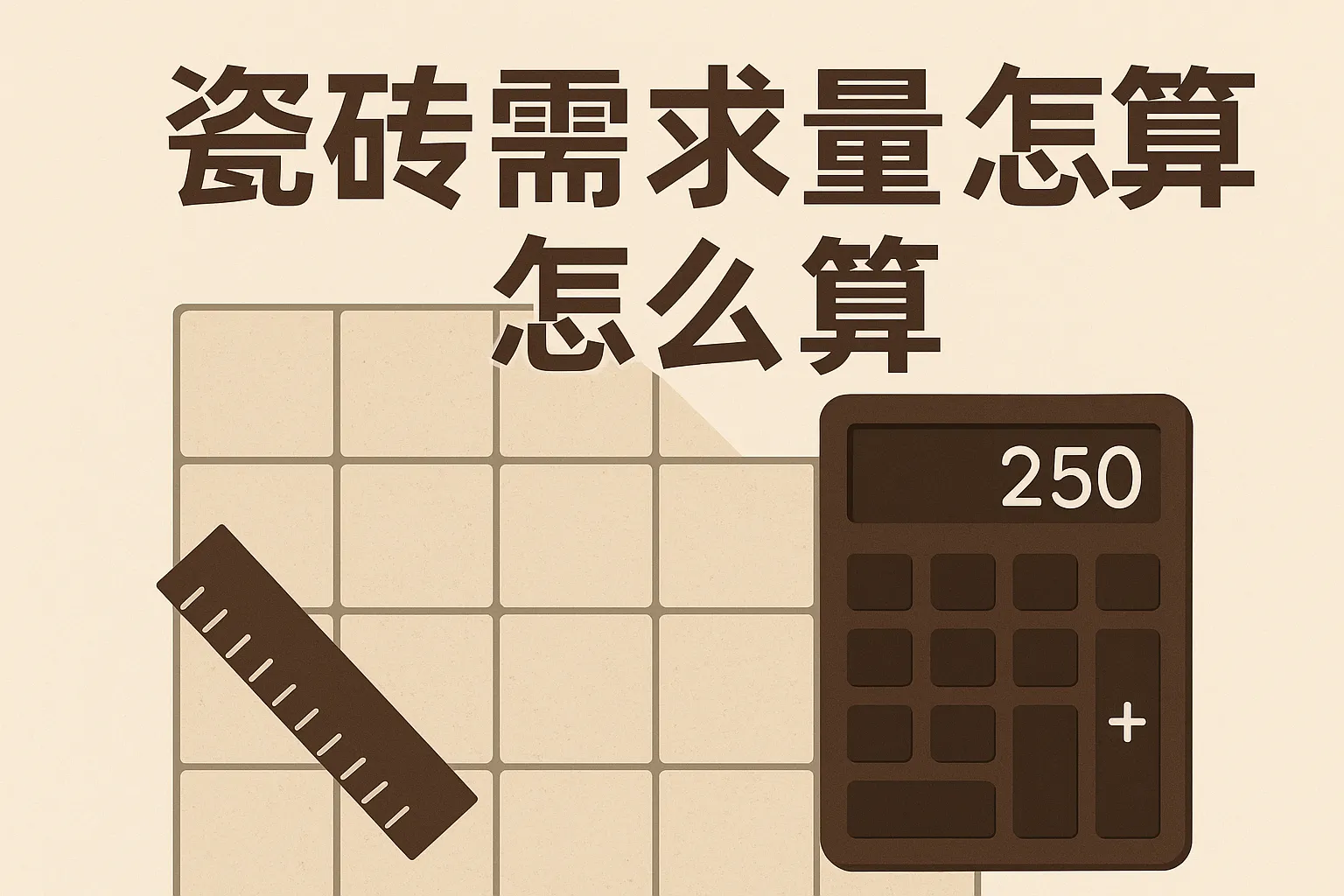 瓷砖需求量怎么算