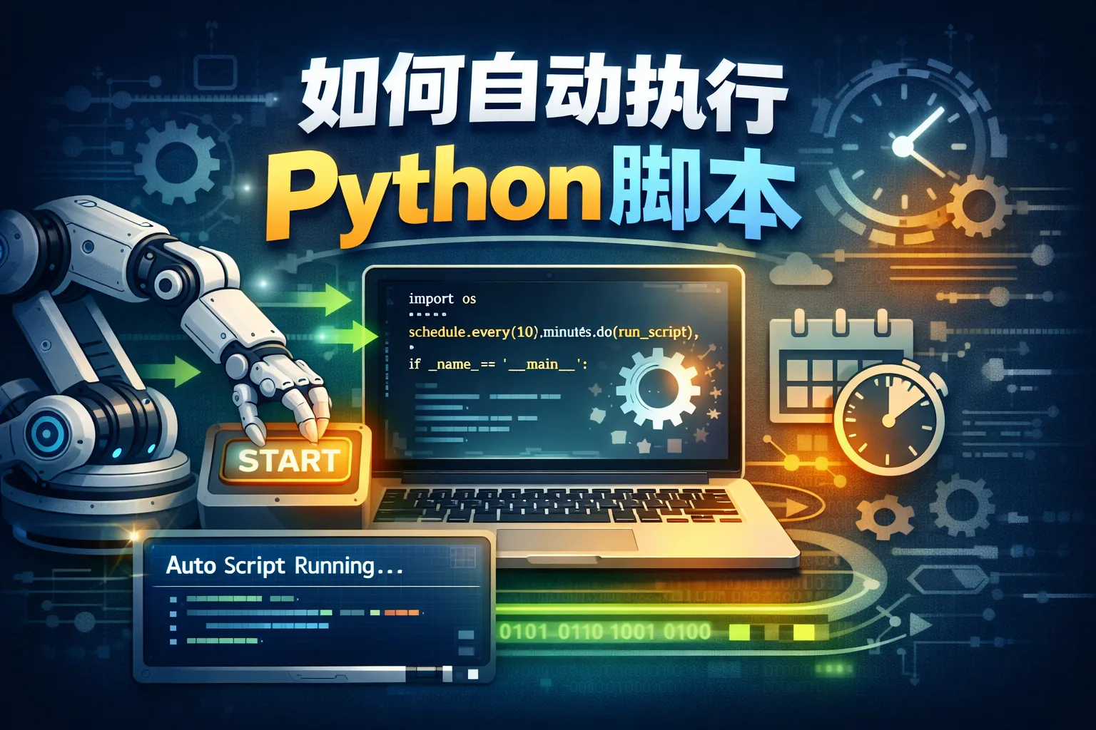 如何自动执行python脚本