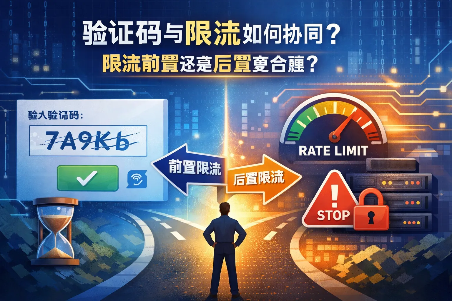 验证码与限流如何协同?限流前置还是后置更合理