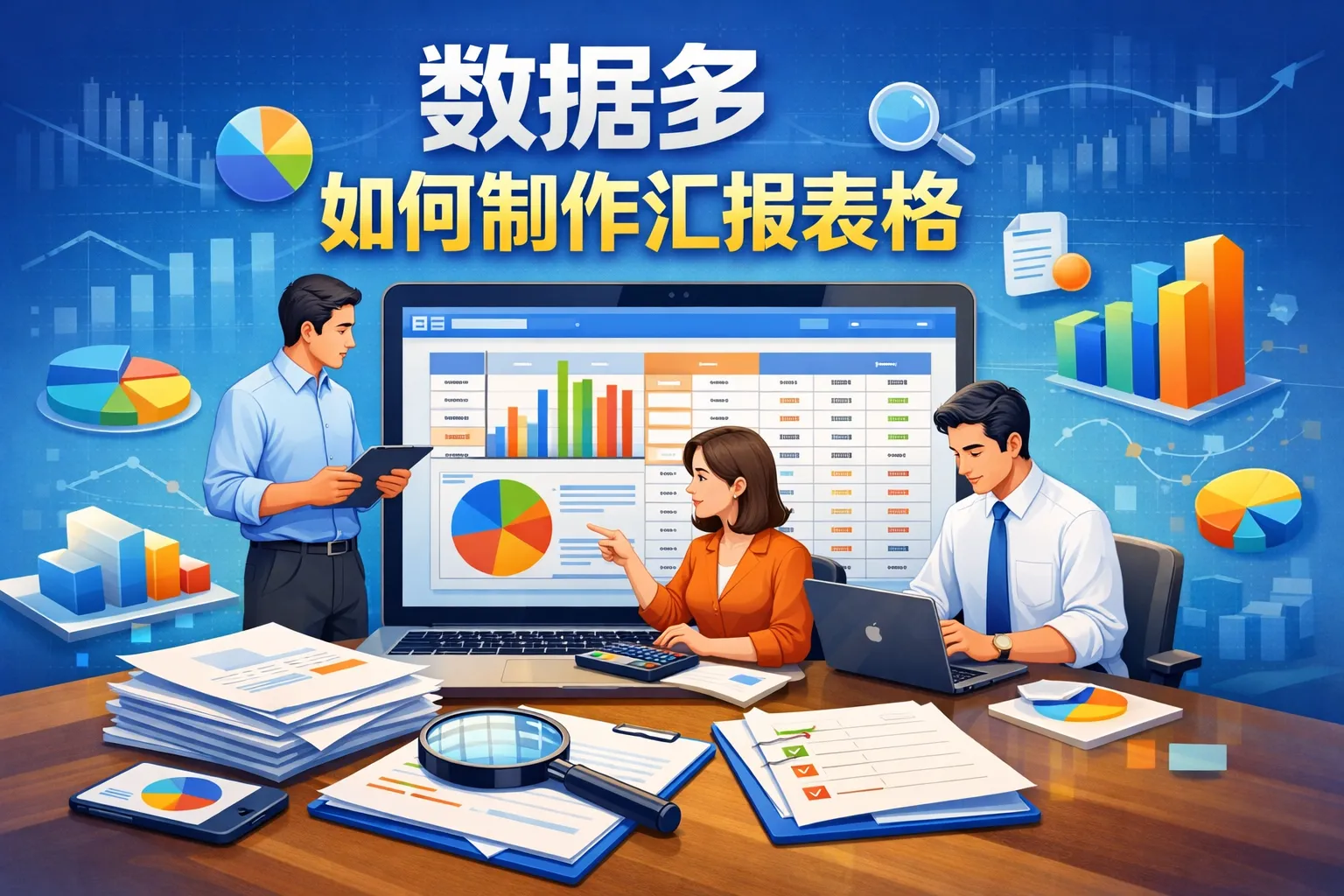 数据多如何制作汇报表格