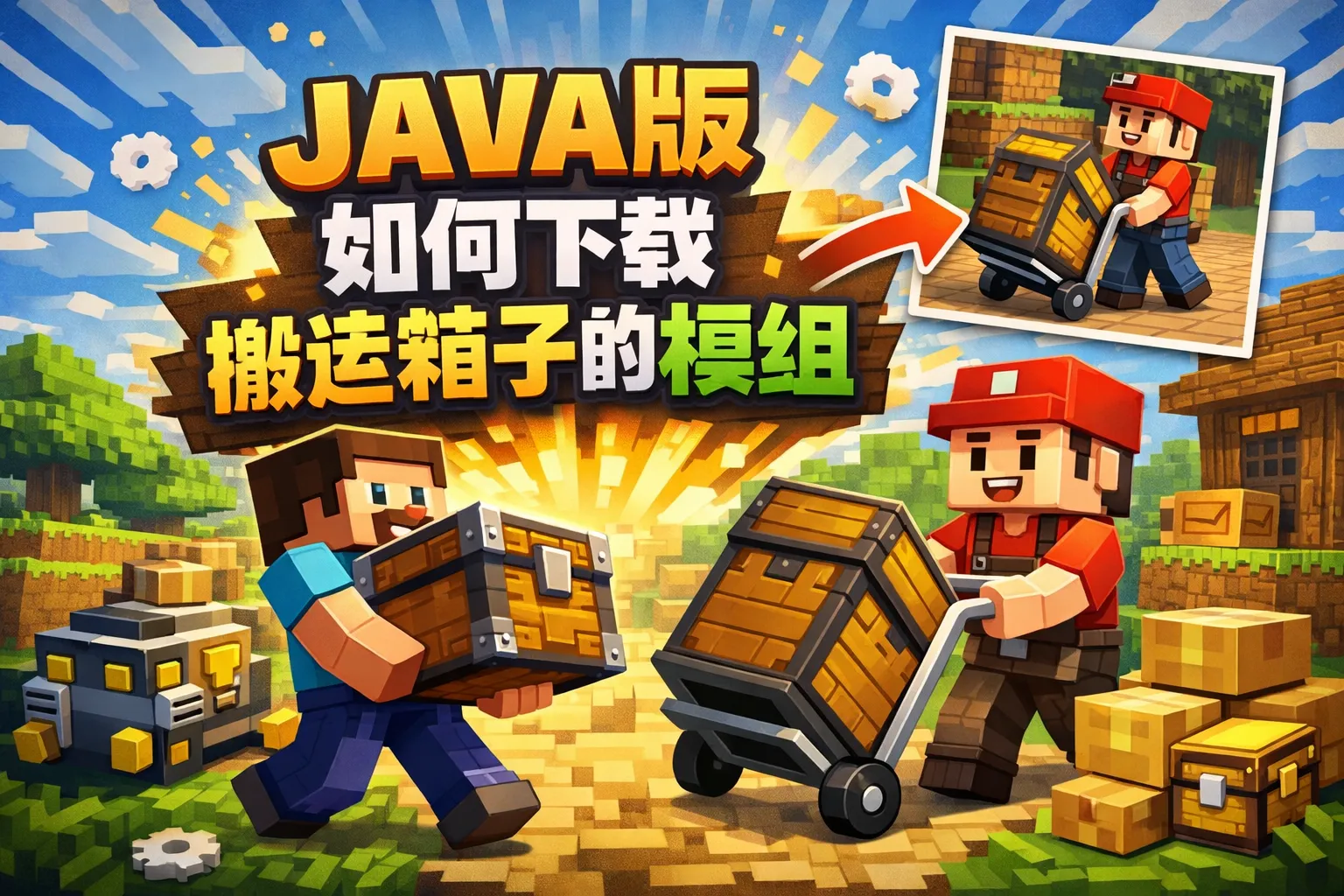 JAVA版如何下载搬运箱子的模组