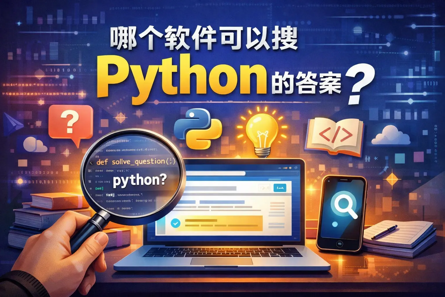 哪个软件可以搜python的答案