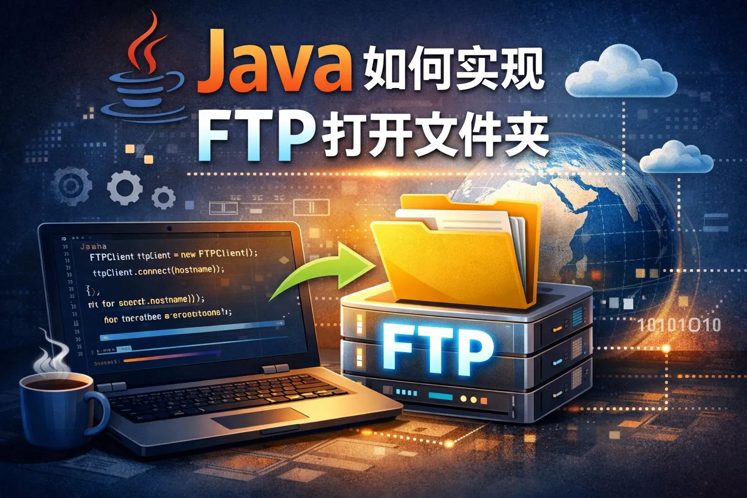 java如何实现ftp打开文件夹