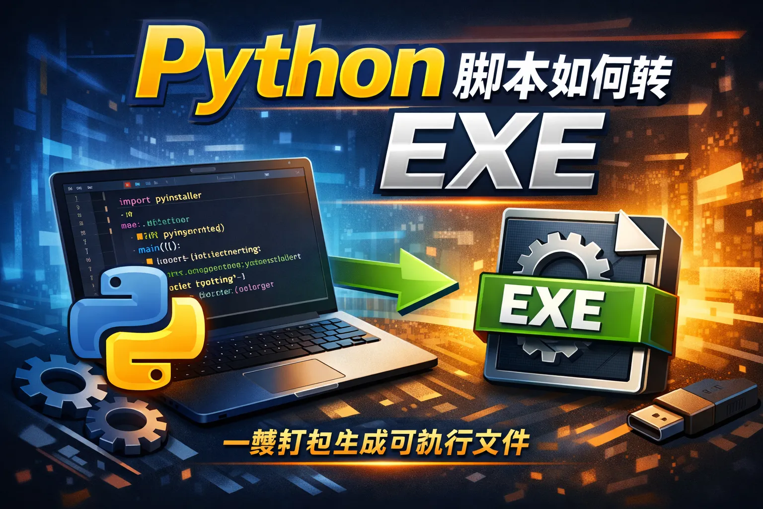 python脚本如何转exe