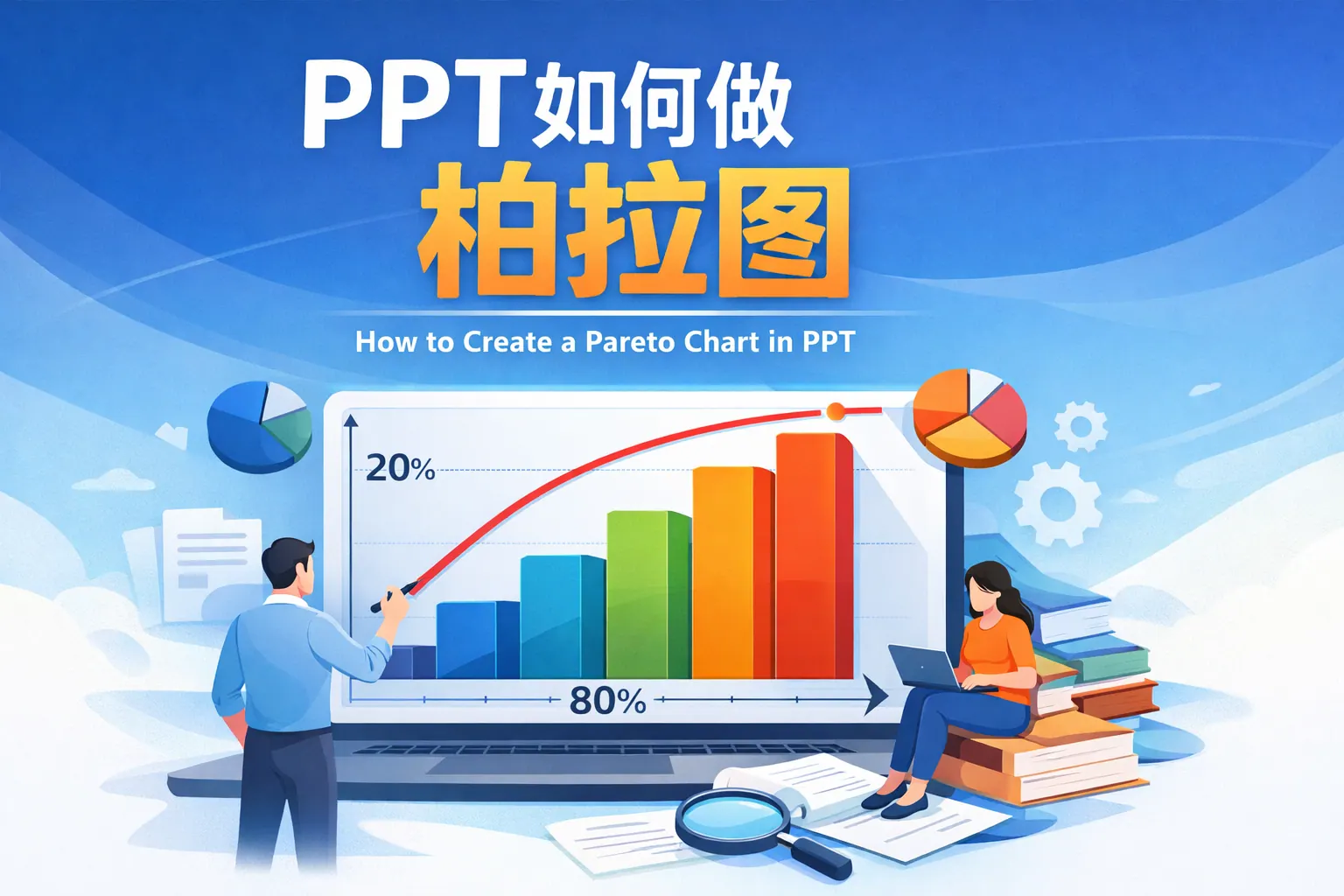 ppt如何做柏拉图