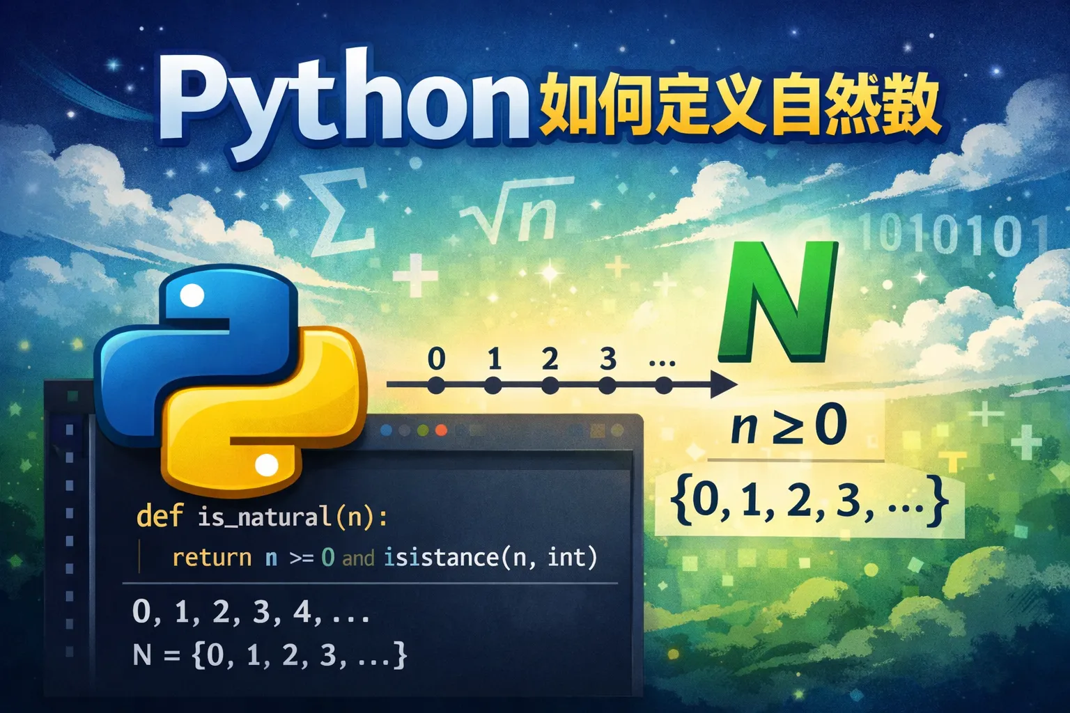 Python如何定义自然数