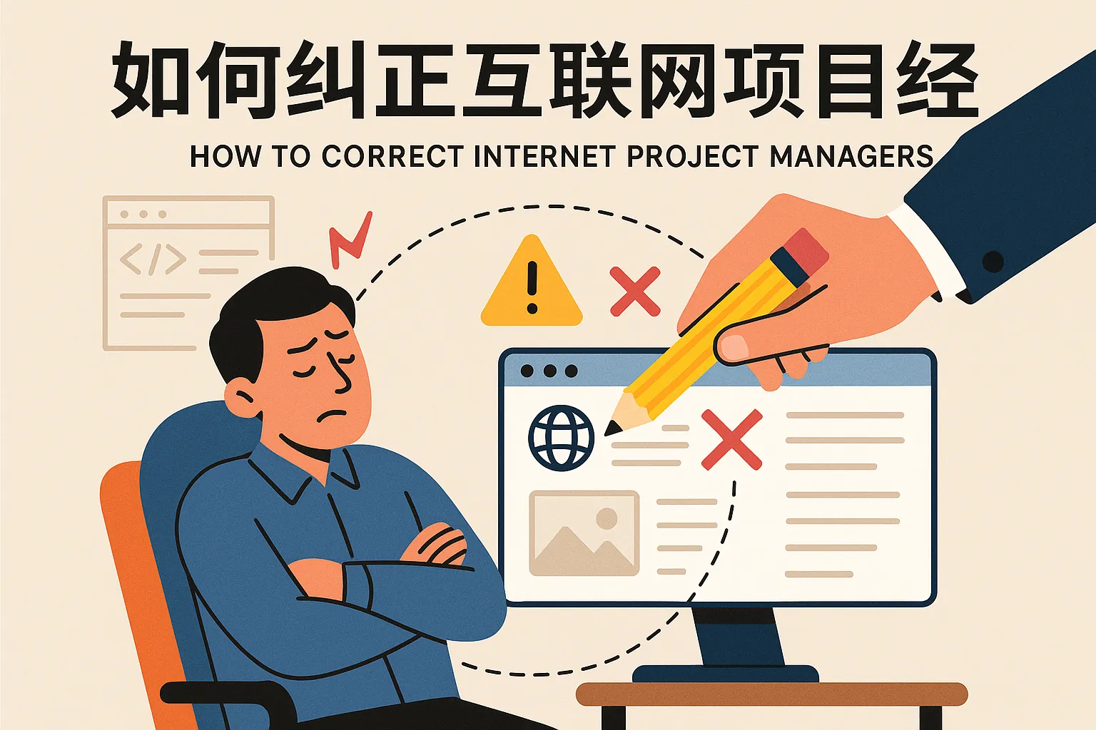 如何纠正互联网项目经理