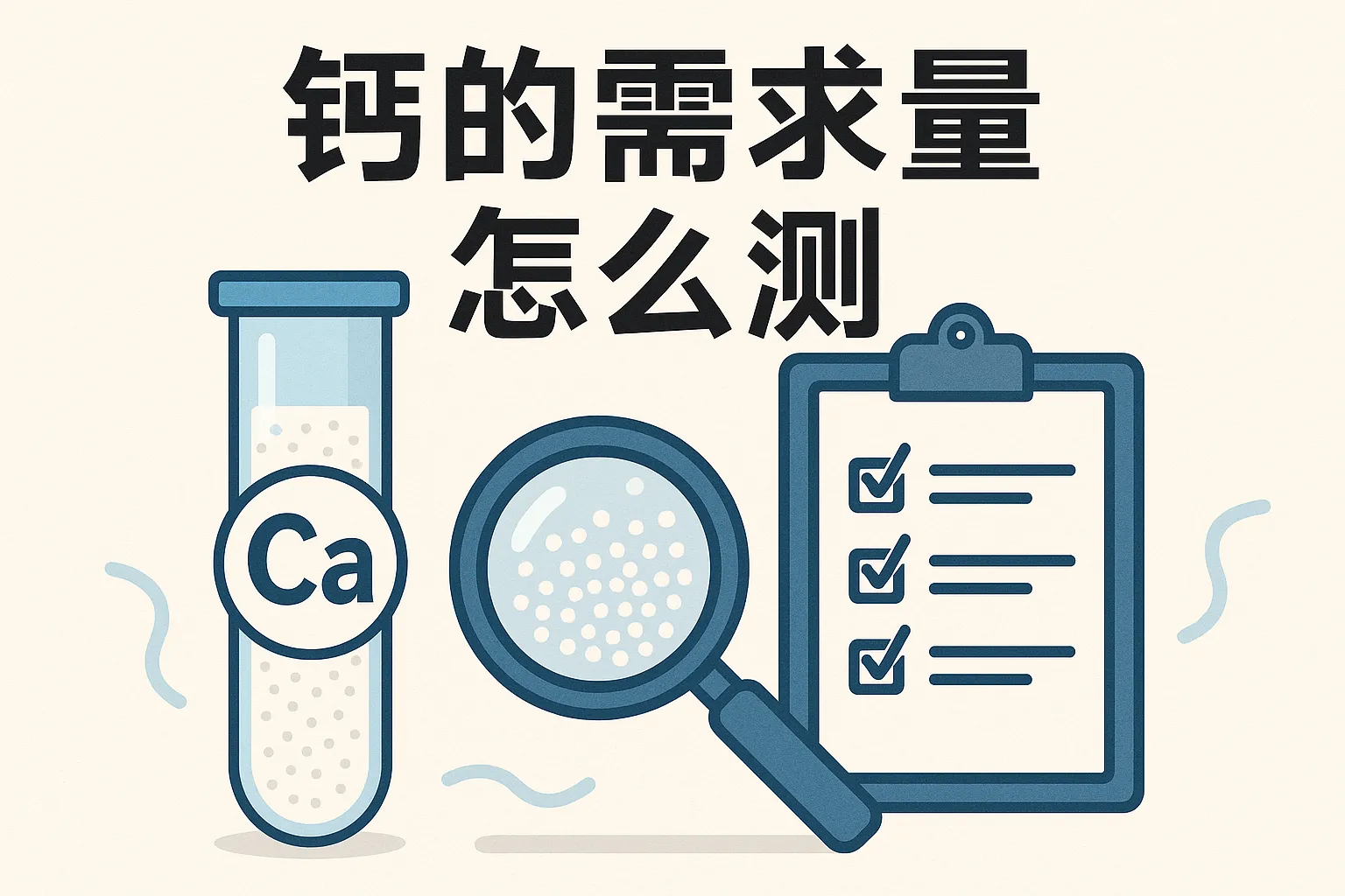 钙的需求量怎么测