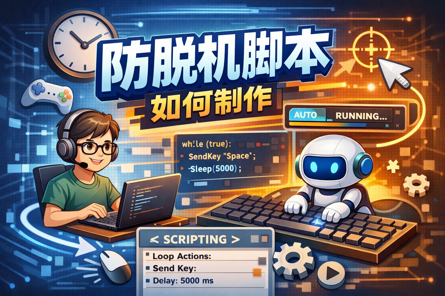 防脱机脚本如何制作