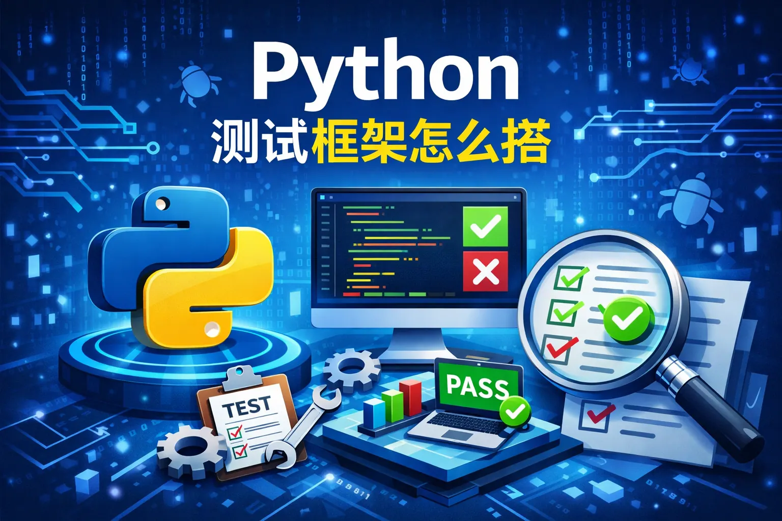 python测试框架怎么搭