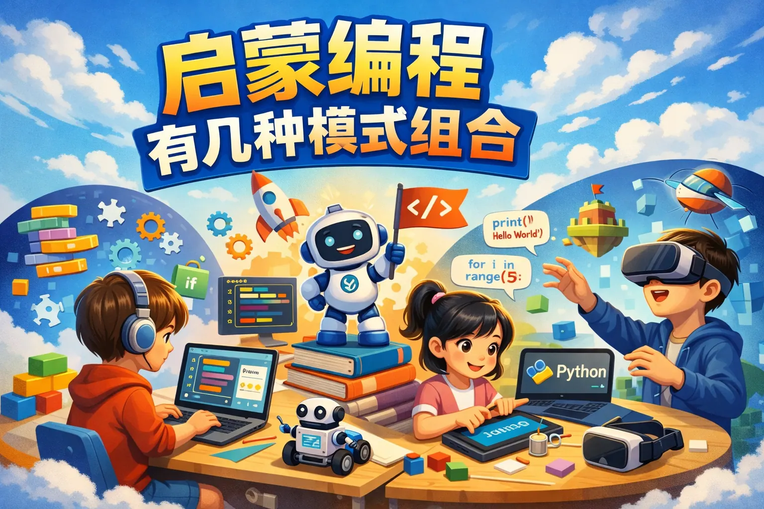 启蒙编程有几种模式组合