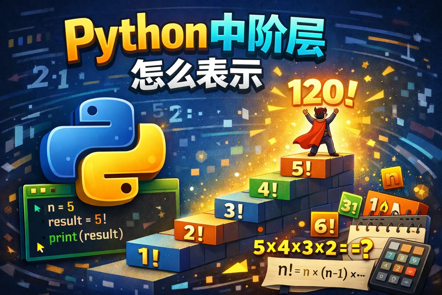 python中阶层怎么表示