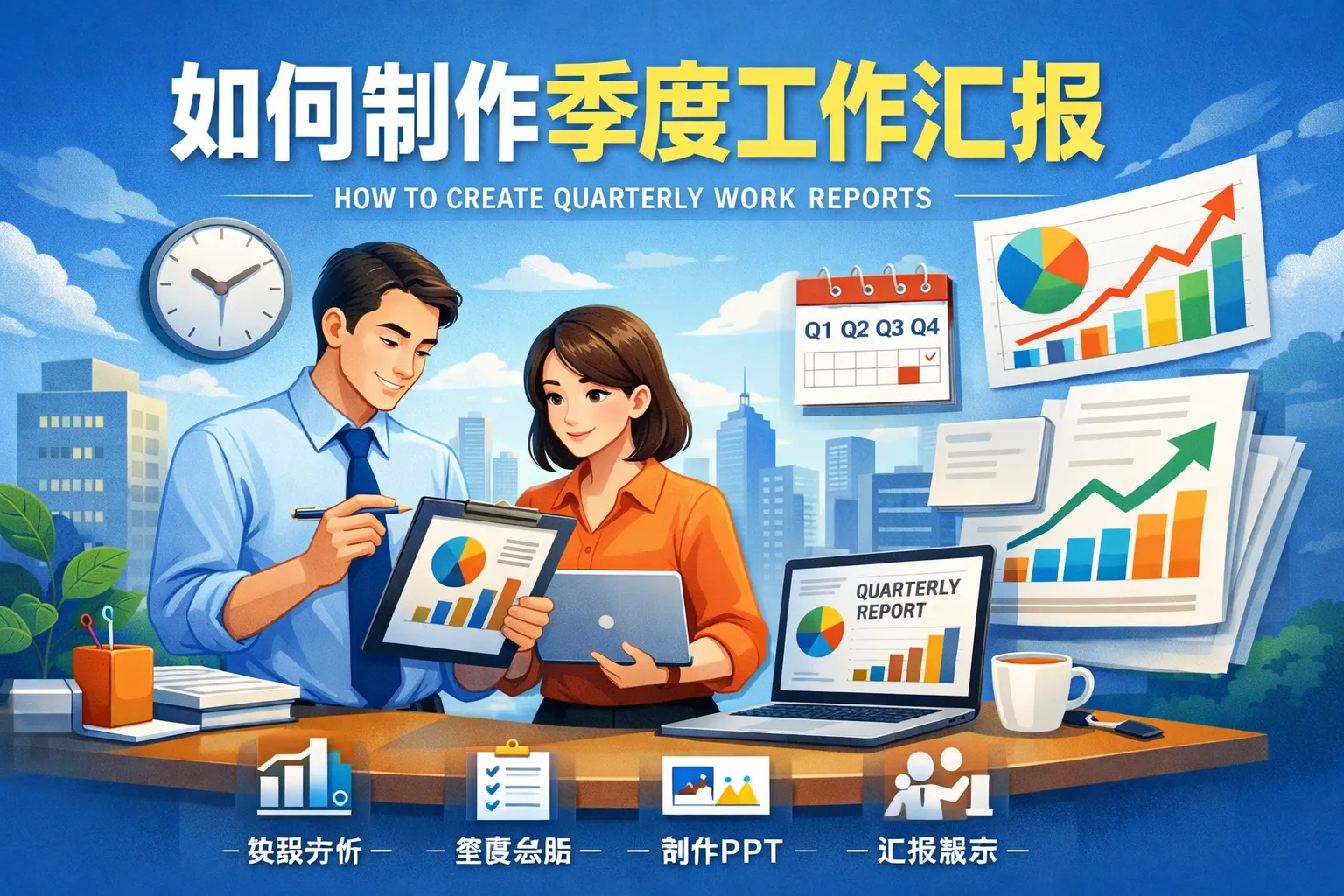 如何制作季度工作汇报