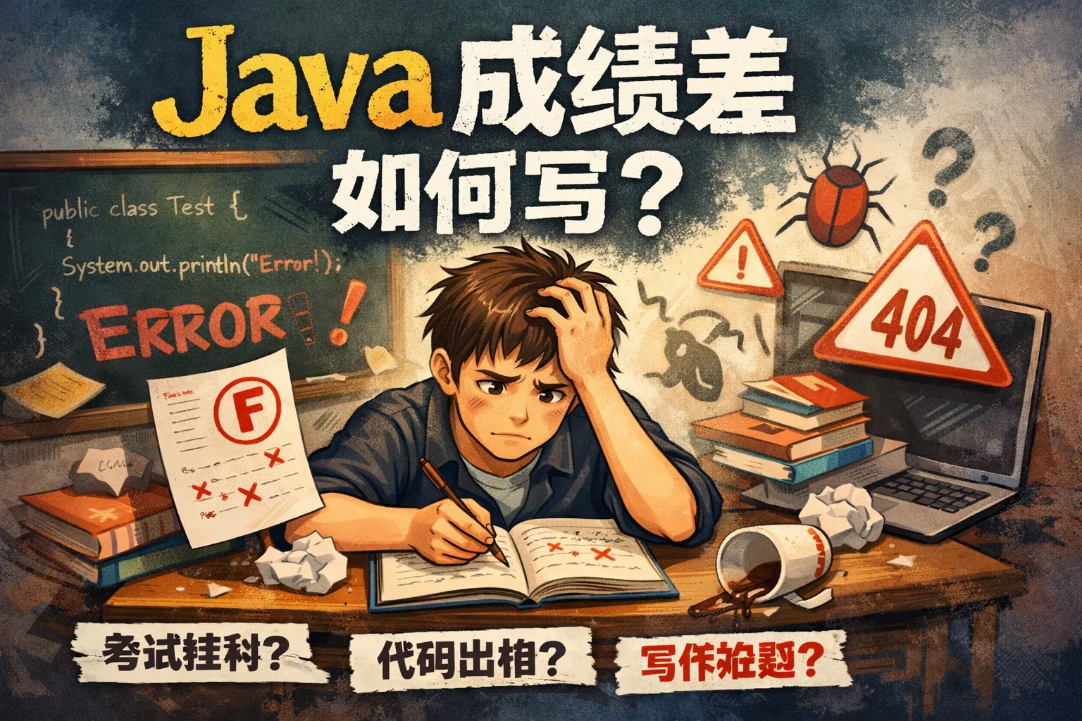 java成绩差如何写