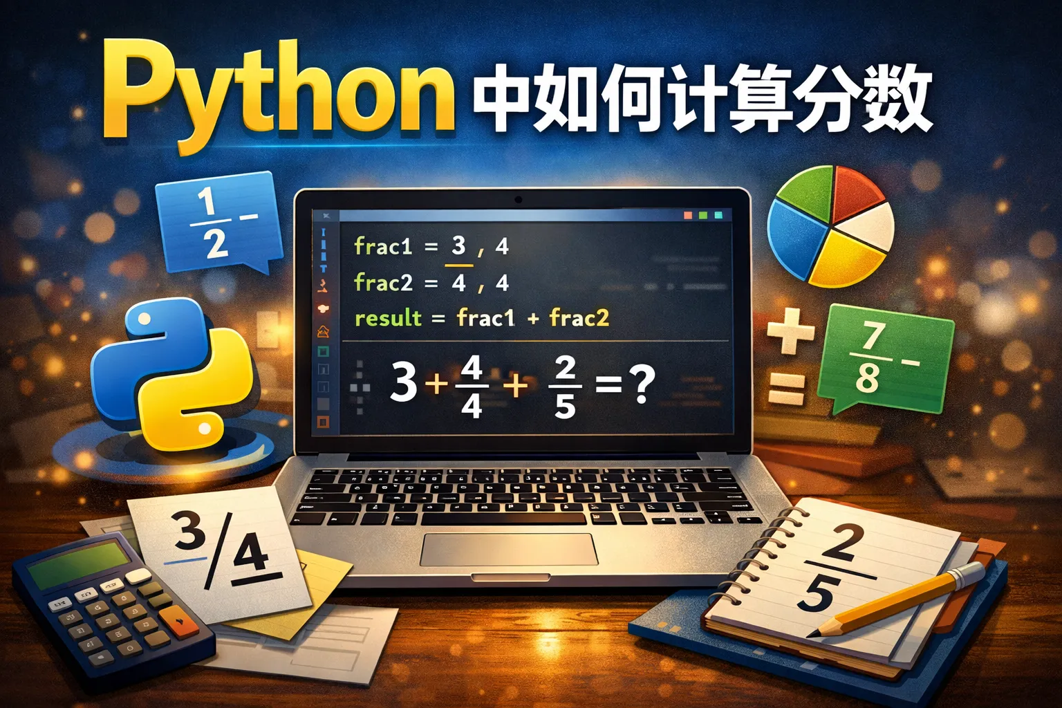 python 中如何计算分数