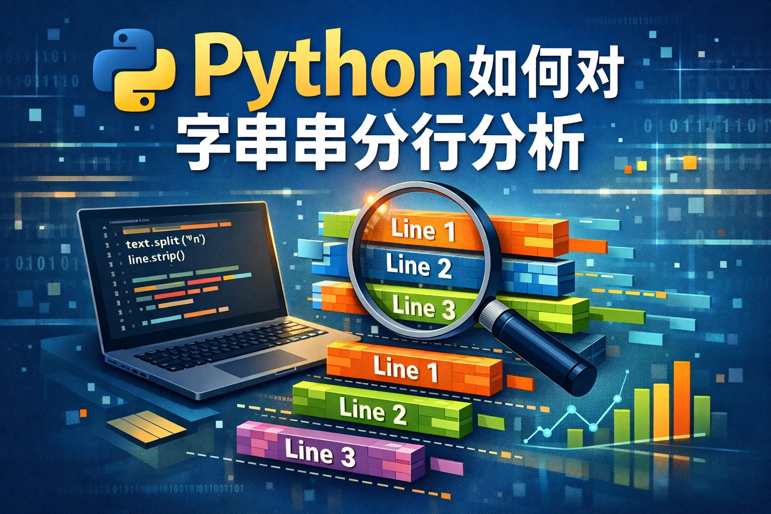 python如何对字符串分行分析