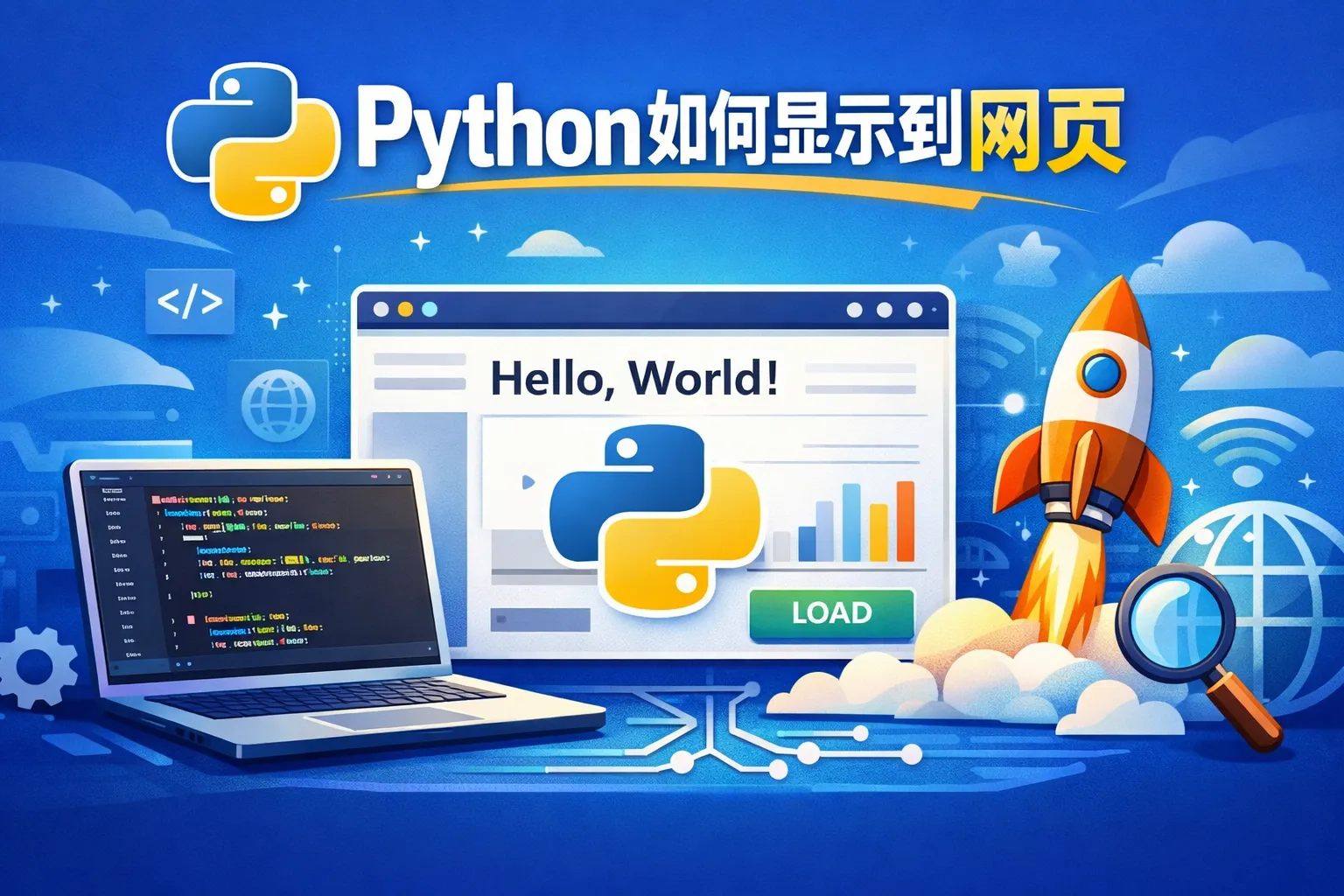python如何显示到网页