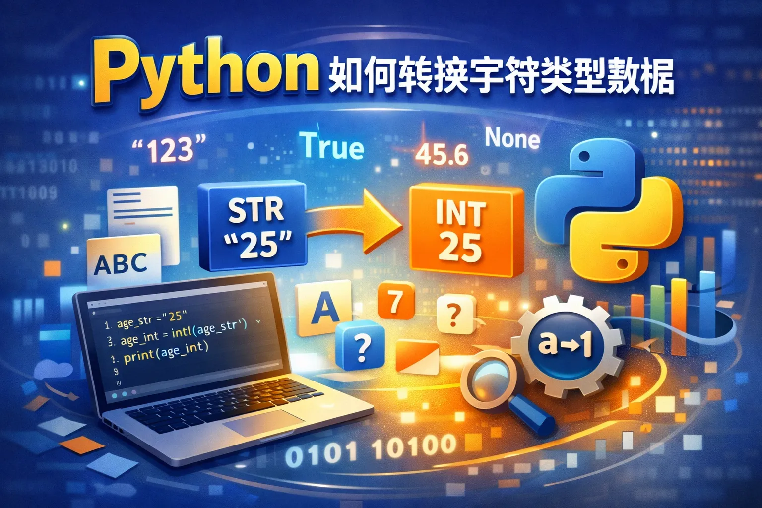 python如何转换字符类型数据