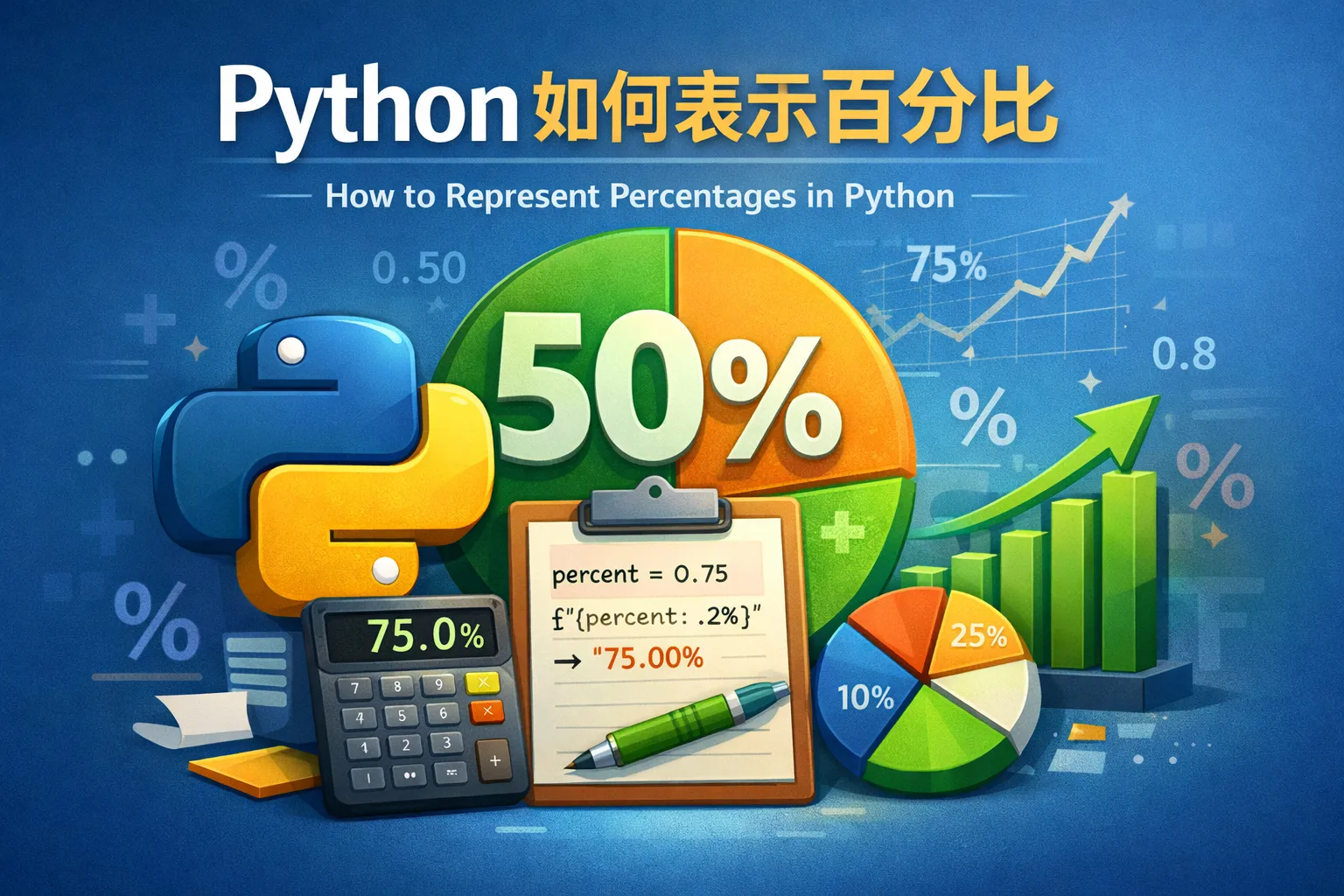 python如何表示百分比