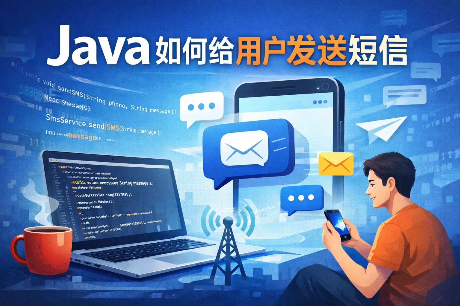 java如何给用户发送短信