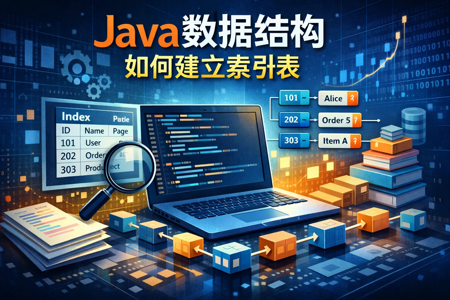 java数据结构如何建立索引表