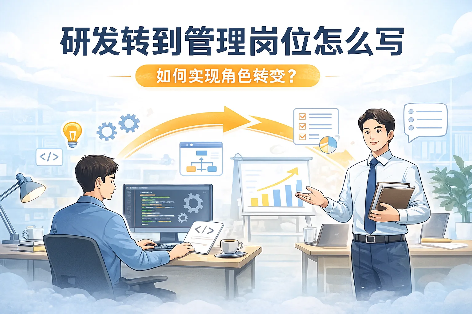 研发转到管理岗位怎么写