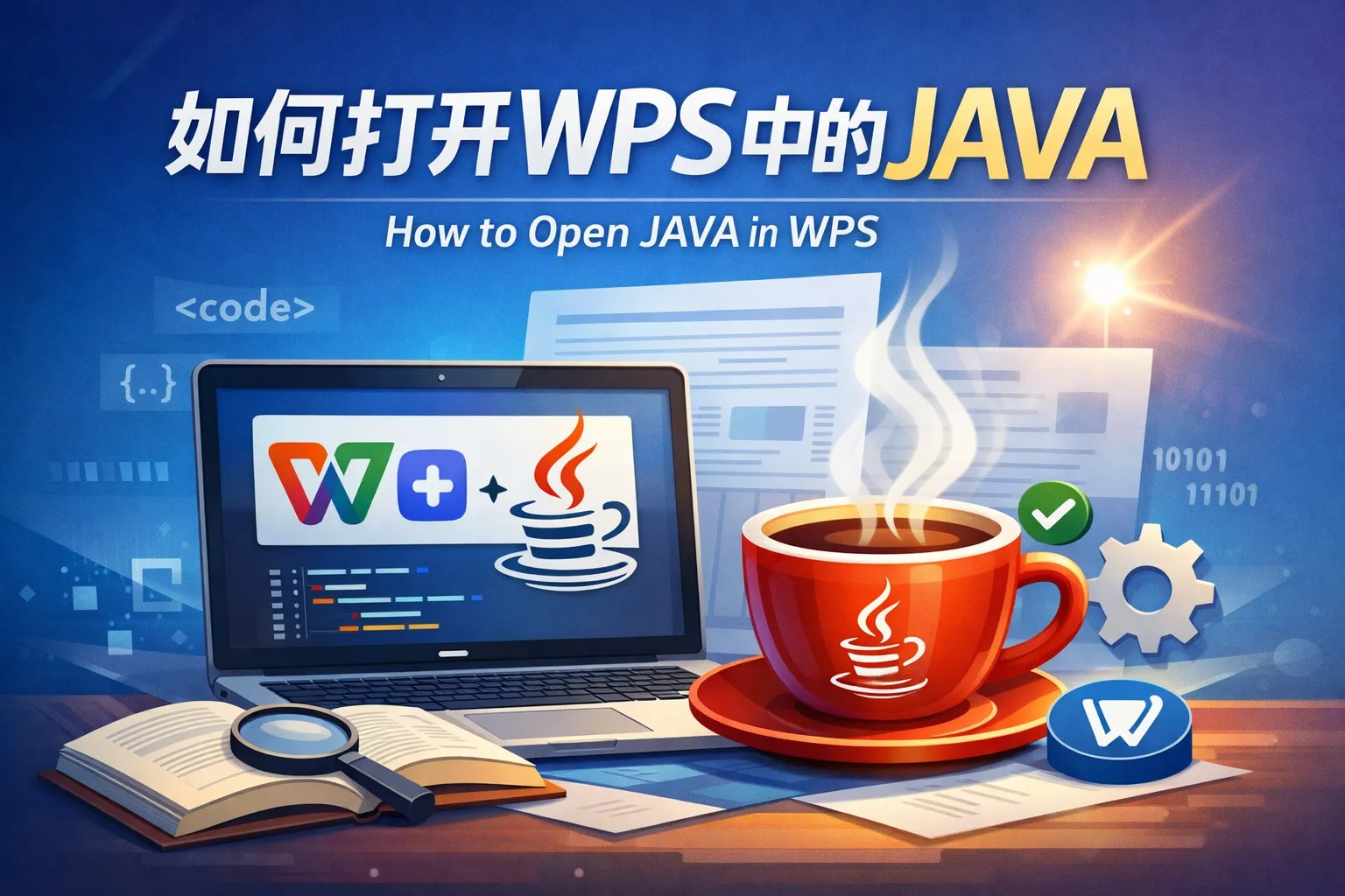 如何打开wps中的JAVA