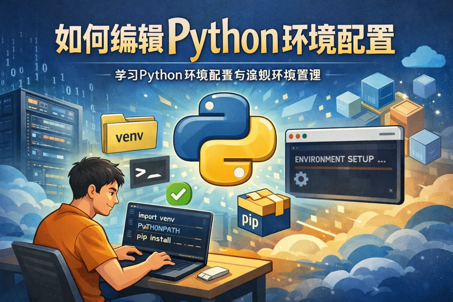 如何编辑python环境配置